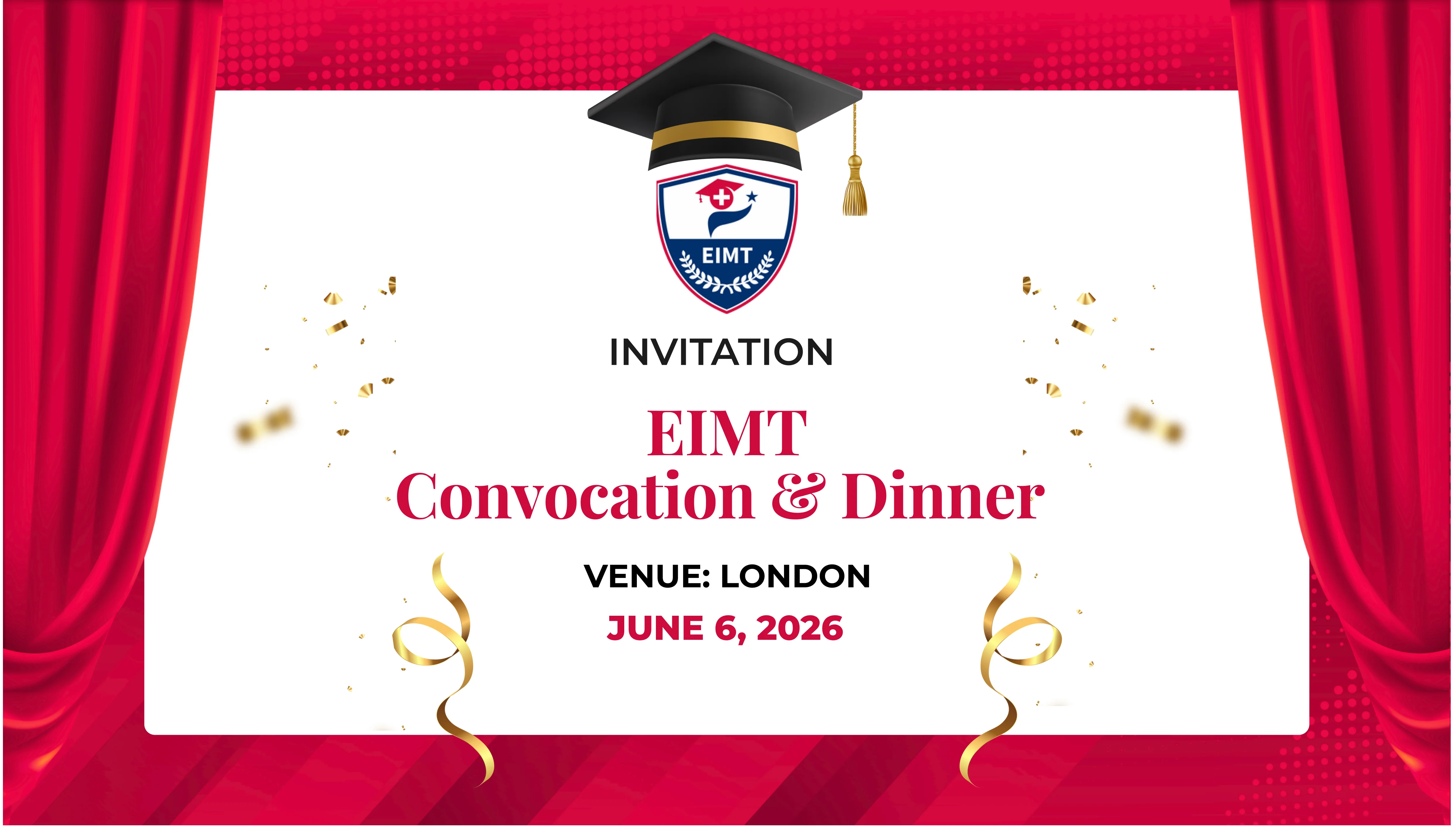 EIMT London Convocation Ceremony